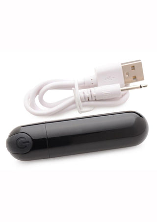 Bang! 10X Vibrating Metallic Rechargeable Bullet Vibrator - Purple
