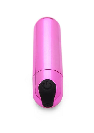 BANG! - 10X Rechargeable Vibrating Metallic Bullet - Pink