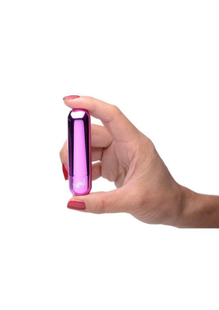 BANG! - 10X Rechargeable Vibrating Metallic Bullet - Pink