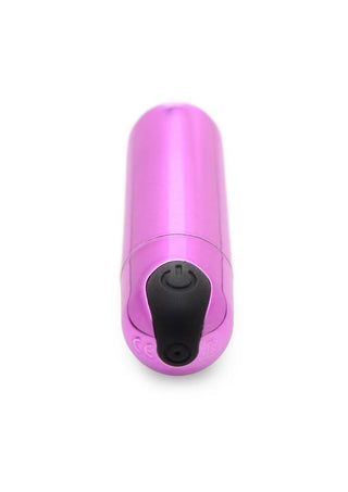 Bang! 10X Vibrating Metallic Rechargeable Bullet Vibrator - Pink