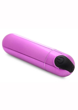 Bang! 10X Vibrating Metallic Rechargeable Bullet Vibrator - Pink