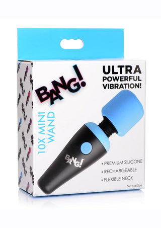 Bang! 10X Vibrating Mini Rechargeable Silicone Wand Massager - Pink