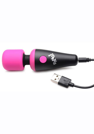 Bang! 10X Vibrating Mini Rechargeable Silicone Wand Massager - Pink