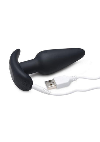 BANG! - 21X Remote Control Vibrating Silicone Butt Plug - Purple