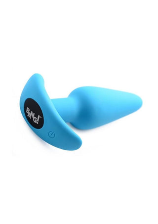 Bang! 21x Vibrating Silicone Rechargeable Butt Plug with Remote Control - Black
