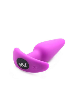 Bang! 21x Vibrating Silicone Rechargeable Butt Plug with Remote Control - Blue