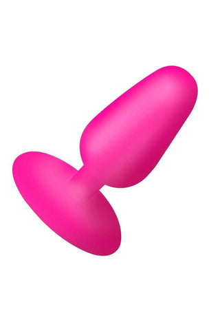 Bang! Flexible Vibrating Silicone Rechargeable Butt Plug - Purple