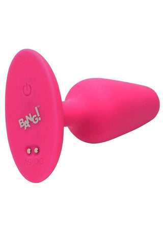 Bang! Flexible Vibrating Silicone Rechargeable Butt Plug - Purple