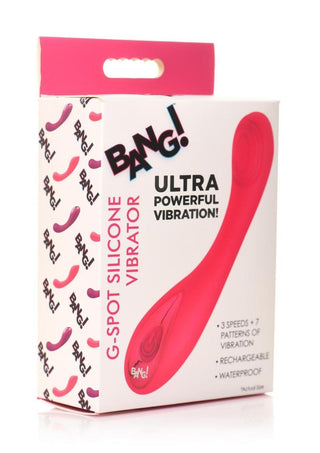 Bang! G-Spot Rechargeable Silicone Vibrator - Purple