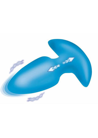 Bang! Thrusting & Vibrating Rechargeable Silicone Butt Plug - Pink