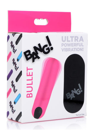 Bang! Vibrating Bullet with Remote Control - Black