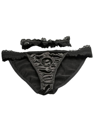Bedroom Bliss - Jolie Strap-On Panty Harness & Garter - Medium
