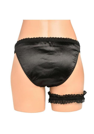 Bedroom Bliss - Jolie Strap-On Panty Harness & Garter - Medium