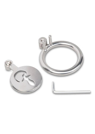 Blueline Stainless Steel Flat Inverted Cage with Piggy Tail Butt Plug Icon