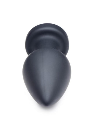 Booty Sparks Silicone Vibrating LED Plug - Small - Black
