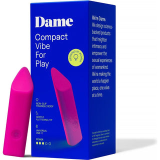 Dame - Zig Compact Vibrator - Pink Plum