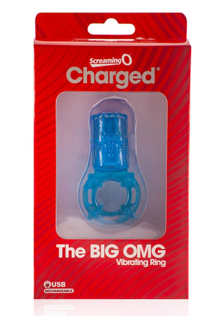 Screaming O Charged Big OMG Vibrating Ring USB Rechargeable Waterproof Clear