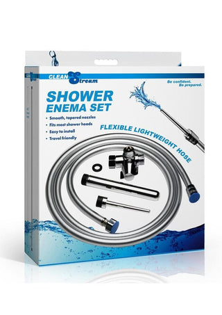 Cleanstream Shower Enema - Silver - Set