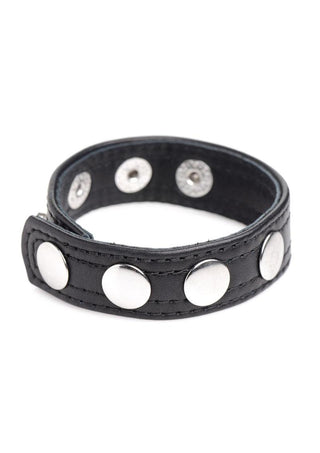 Strict Leather - Cock Gear Leather Speed Snap Cock Ring - Black