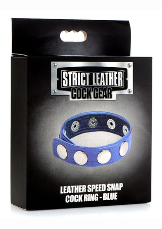 Strict Leather - Cock Gear Leather Speed Snap Cock Ring - Black