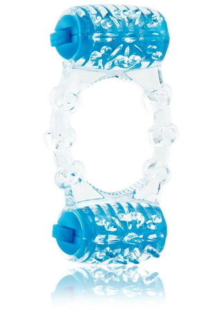 Screaming O - Color Pop Quickie Two O Silicone Dual Vibrating Cockring - Green