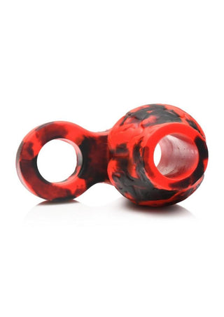 Creature Cocks - Hell Hound Silicone Penis Sleeve + Ball Stretcher - Large