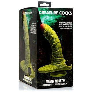 Creature Cocks Swamp Monster Green Scaly Silicone Dildo - Circus of Books