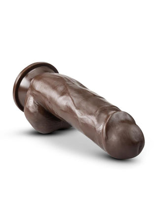 Dr. Skin Plus Gold Collection Girthy Posable Dildo with Balls and Suction Cup 7in - Vanilla