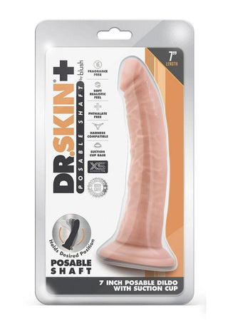Dr. Skin Plus Gold Collection Posable Dildo 5in - Vanilla