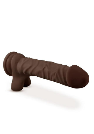 Dr. Skin Plus Gold Collection Posable Dildo with Balls 8in - Vanilla