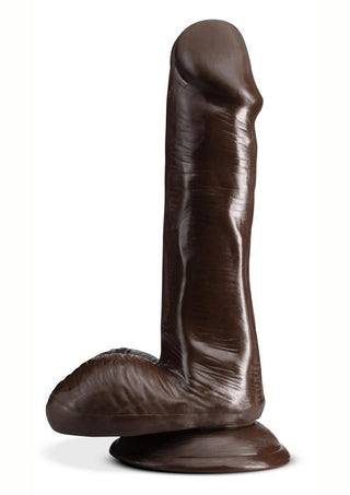 Dr. Skin Plus Gold Collection Posable Dildo with Balls and Suction Cup 6in - Vanilla