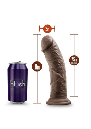 Dr. Skin Plus Gold Collection Thick Posable Dildo with Suction Cup 8in - Vanilla