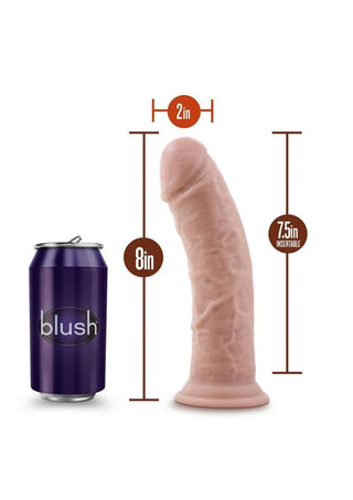 Dr. Skin Plus Gold Collection Thick Posable Dildo with Suction Cup 8in - Vanilla