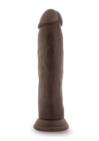 Dr. Skin Plus Gold Collection Thick Posable Dildo with Suction Cup 8in - Chocolate