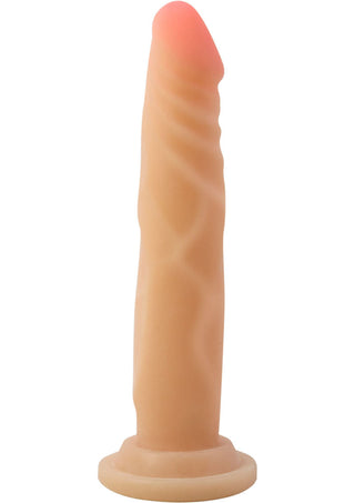 Dr. Skin Silver Collection Realistic Cock Basic 7.5 Dildo 7.5in - Caramel