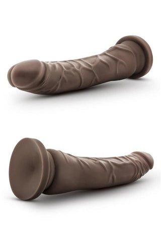 Dr. Skin Silver Collection Realistic Cock Basic 8.5 Dildo 8.5in - Chocolate