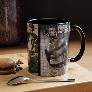 Peachy Kings / Kweer Cards - Physique Pictorial Mizer Mug (gay, muscles, vintage LGBTQ)
