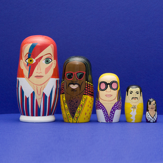 Larney + Babs - 70s Men of Pop Wooden Nesting Doll Sets