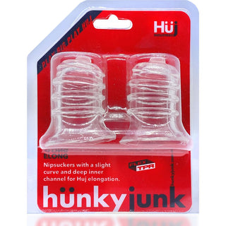 Hunkyjunk - Elong Nipple Suckers - Clear