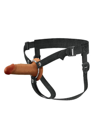 Fantasy X-Tensions Elite Silicone Dual Density Hollow Strap-On - Caramel - 5in