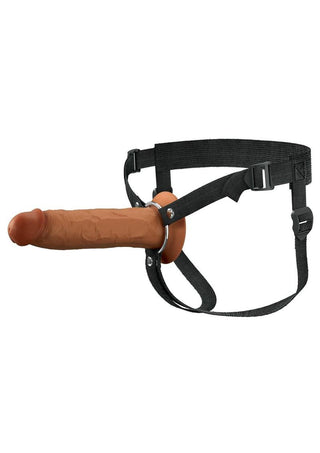Fantasy X-Tensions Elite Silicone Dual Density Hollow Strap-On - Caramel - 9in