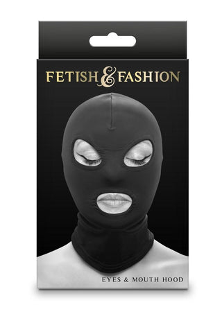 Fetish & Fashion Eyes & Mouth Hood - White