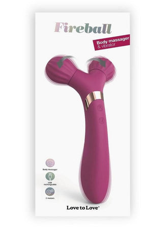 Fireball Rechargeable Silicone Body Massager and Vibrator