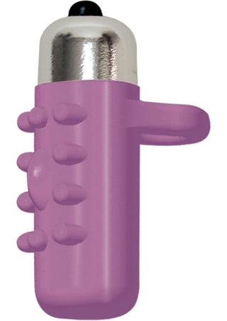 Frisky Fingers Silicone Finger Sleeve with Vibrating Bullet - Magenta