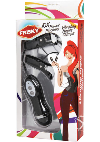 Frisky Power Pinchers 10 Mode Vibrating Nipple Clamps