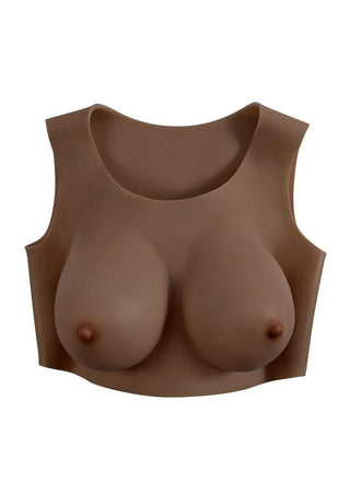 Gender X - Breast Plate Silicone D Cup - Vanilla