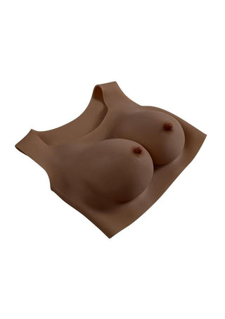 Gender X - Breast Plate Silicone D Cup - Vanilla