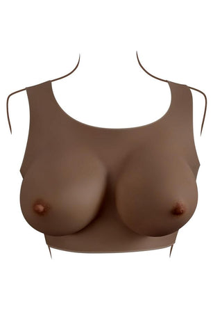 Gender X - Breast Plate Silicone D Cup - Vanilla