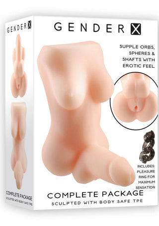 Gender X The Complete Package Full Body Textured Stroker - Chocolate