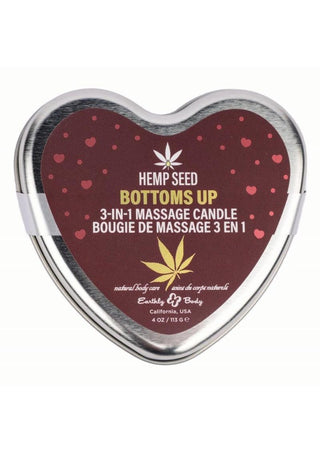 Hemp Seed 3-In-1 Valentines 2025 Massage Candle Bottom's Up
